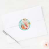 Sticker Rond Dreamy Mermaid Merci (Enveloppe)