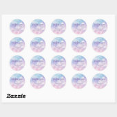 Sticker Rond Dreamy nuage Anniversaire Fête Favoriser (Feuille)