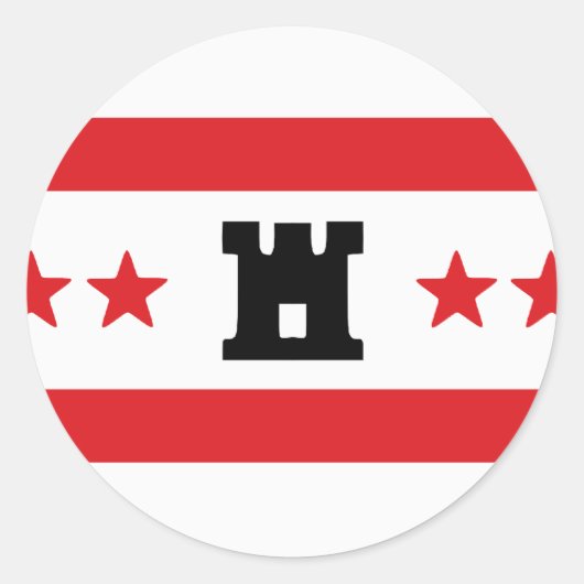 Sticker Rond Drenthe, Pays-Bas (Devant)