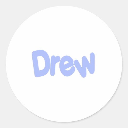Sticker Rond Drew (Devant)