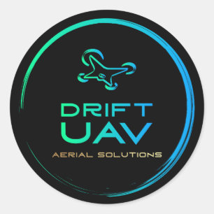 Sticker Rond DriftUAV - Style 1