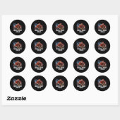 Sticker Rond Drill Ba1 Trump Funny Meme (Feuille)