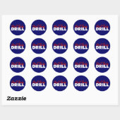 Sticker Rond Drill Baby Drill (Feuille)
