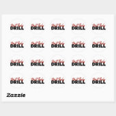 Sticker Rond Drill Baby Drill (Feuille)