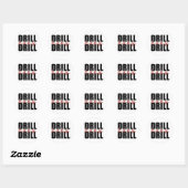 Sticker Rond Drill Baby Drill (Feuille)