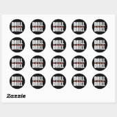 Sticker Rond Drill Baby Drill (Feuille)