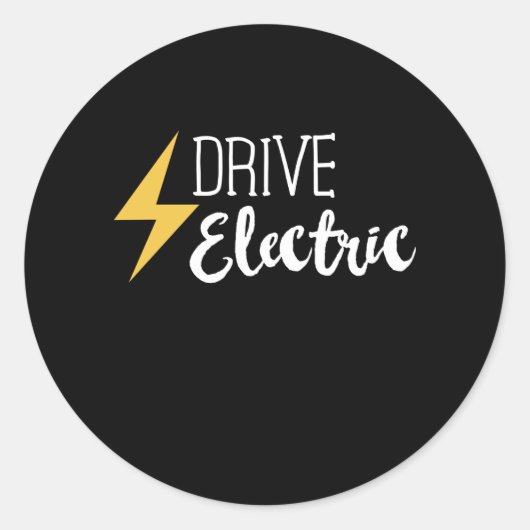 Sticker Rond Drive Electric - Voitures EV Cadeau de véhicule (Devant)