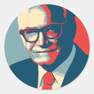 Sticker Rond Droit de Barry Goldwater