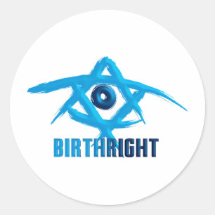 Sticker Rond Droit de naissance
