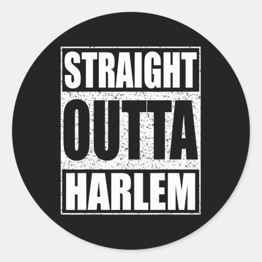 Sticker Rond Droit devant Harlem (Devant)