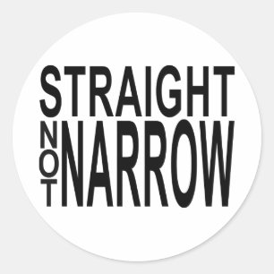 Sticker Rond droit non étroit
