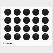 Sticker Rond Droits des animaux (Feuille)