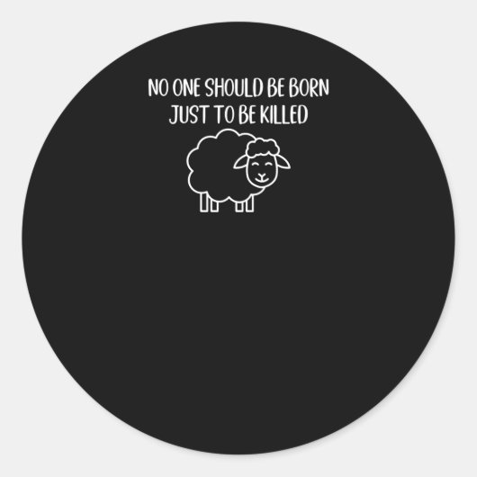 Sticker Rond Droits des animaux1 (Devant)