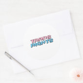 Sticker Rond Droits des Trans (Enveloppe)