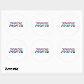 Sticker Rond Droits des Trans (Feuille)
