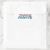 Sticker Rond Droits des Trans (Sac)