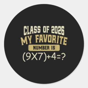 Sticker Rond Drôle 67 Meme Pemdas Math Six Sept Cl De 2026 Gra