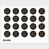 Sticker Rond Drôle 67 Memethanksgiving Prof de Maths Puzzle Din (Feuille)