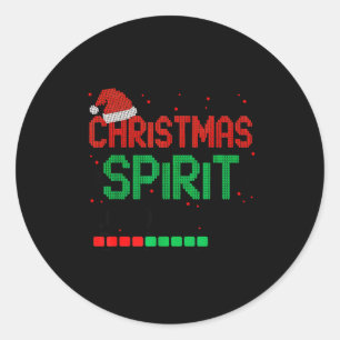 Sticker Rond Drôle 67 Six Sept Noël Srit Chargement 67% Xmas