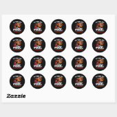 Sticker Rond Drôle 8 Ball Pool Billard Joueur Devis Team Leag (Feuille)