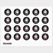 Sticker Rond Drôle Adorable Llama 15e Anniversaire Cadeau Pour (Feuille)