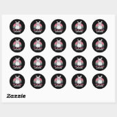 Sticker Rond Drôle Adorable Llama 47e Anniversaire Cadeau Pour (Feuille)
