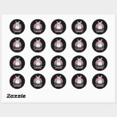 Sticker Rond Drôle Adorable Llama Cadeau 44e Anniversaire Pour (Feuille)