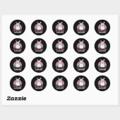 Sticker Rond Drôle Adorable Llama Cadeau 57e Anniversaire Pour (Feuille)
