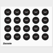 Sticker Rond Drôle Allons-y Taco 1 (Feuille)