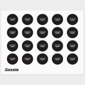 Sticker Rond Drôle Allons-y Taco 14 (Feuille)