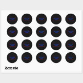 Sticker Rond Drôle Allons-y Taco 26 (Feuille)