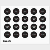 Sticker Rond Drôle Allons-y Taco 4 (Feuille)