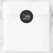 Sticker Rond Drôle Allons-y Taco 51 (Sac)