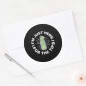 Sticker Rond Drôle barman juste (Enveloppe)