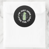 Sticker Rond Drôle barman juste (Sac)
