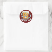 Sticker Rond Drôle Beer Me (Sac)
