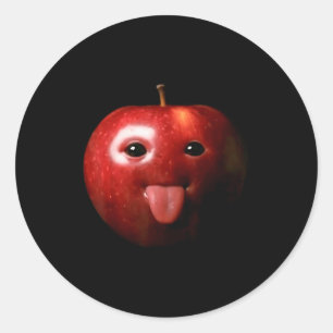 Sticker Rond Drôle Bête Ai Gen Z Mème Brainrot Humour Langue Ou