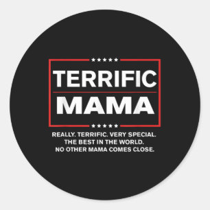 Sticker Rond Drôle cadeau de Donald Trump pour une maman formid