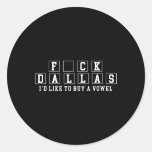 Sticker Rond Drôle cadeau de football