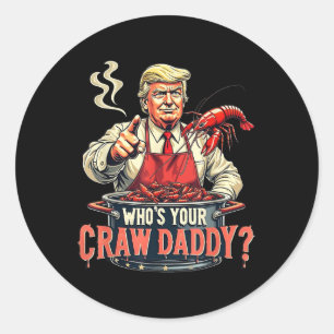 Sticker Rond Drôle Cajun Boil Chemise Fruits De Mer Dose Votre