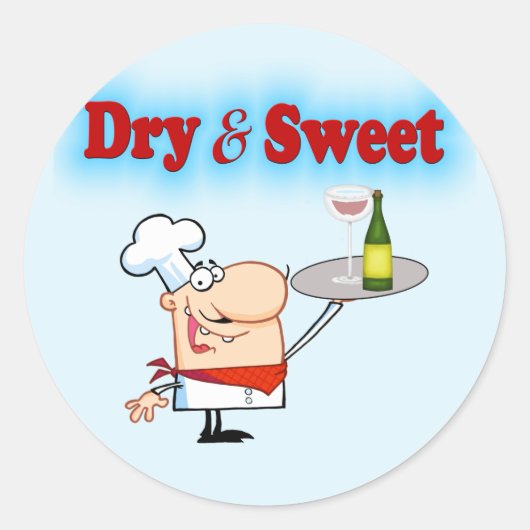 Sticker Rond Drôle Chef (Devant)