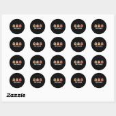 Sticker Rond Drôle Conchas Mexicain Éffrayant Ghost Pan (Feuille)