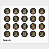 Sticker Rond Drôle de pêche Excusez-moi, ne devriez-vous pas êt (Feuille)