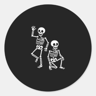 Sticker Rond Drôle de squelette de Halloween Trump Trump 2