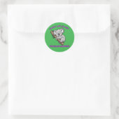 Sticker Rond Drôle dessin de Koala (Sac)
