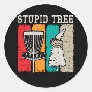 Sticker Rond Drôle Disque Golf Player Sport Frisbee Disque Gol