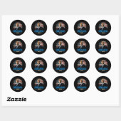 Sticker Rond Drôle d'Obama 2028 (Feuille)