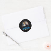 Sticker Rond Drôle d'Obama 2028 (Enveloppe)