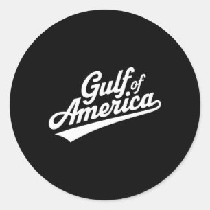 Sticker Rond Drôle Donald Trump Golfe Des États-Unis D'Amérique