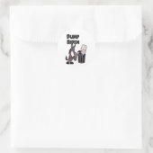 Sticker Rond Drôle Dump Joe Biden Cartoon (Sac)